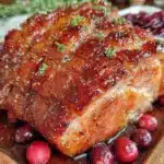 brown sugar Dijon glazed ham - featured image