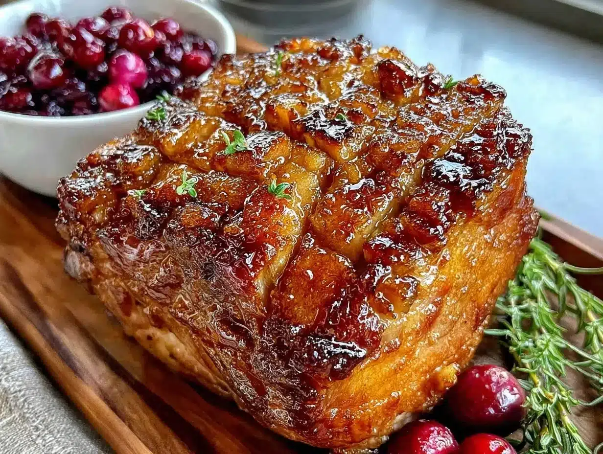 brown sugar Dijon glazed ham preparation steps