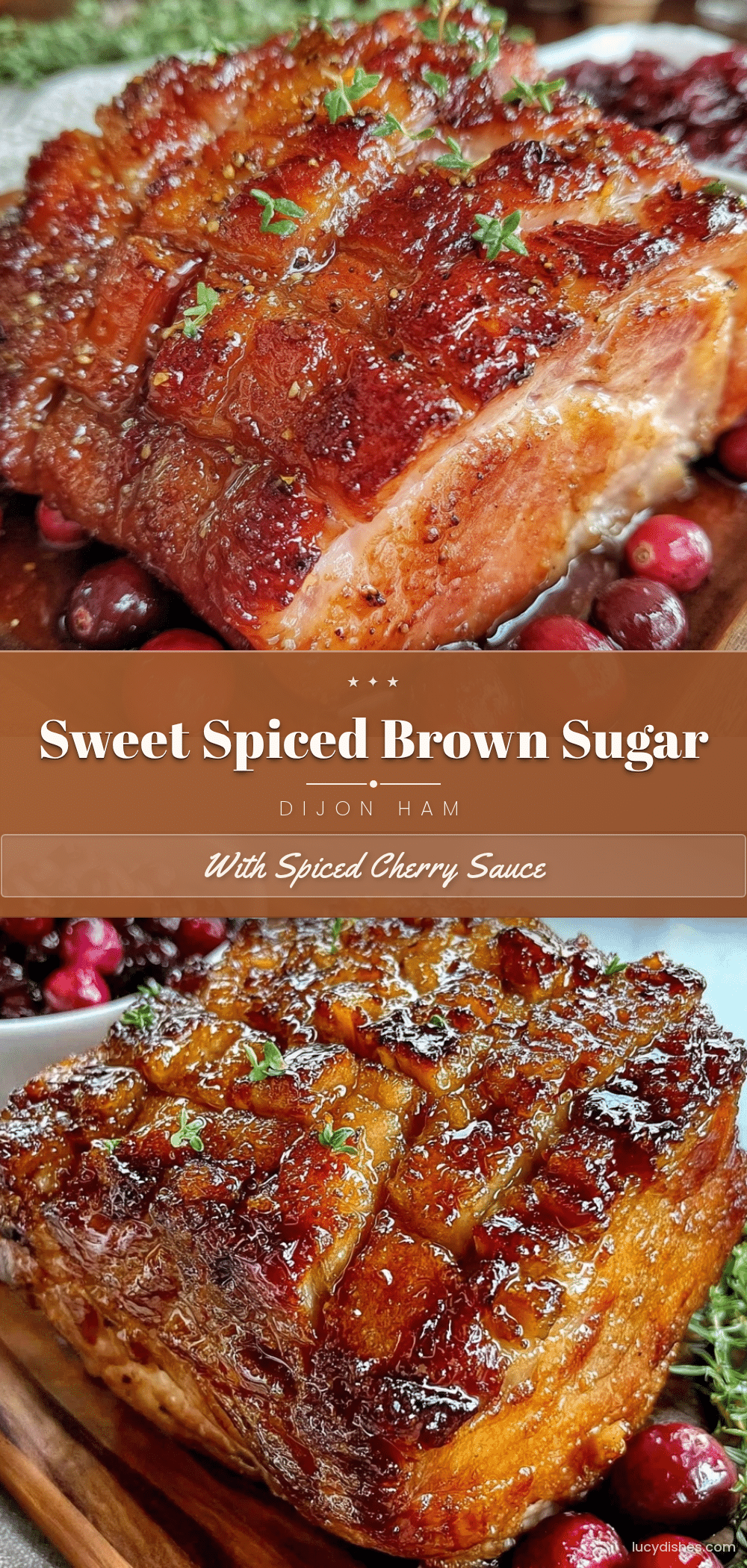 brown sugar Dijon glazed ham recipe