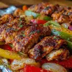 campfire foil packet fajitas - featured image