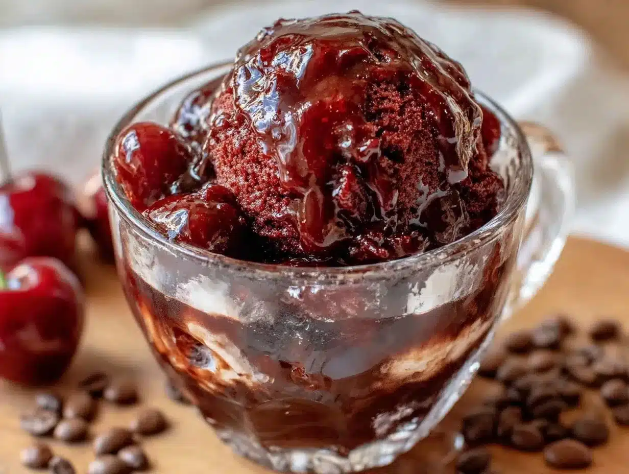 cherry coded affogato preparation steps