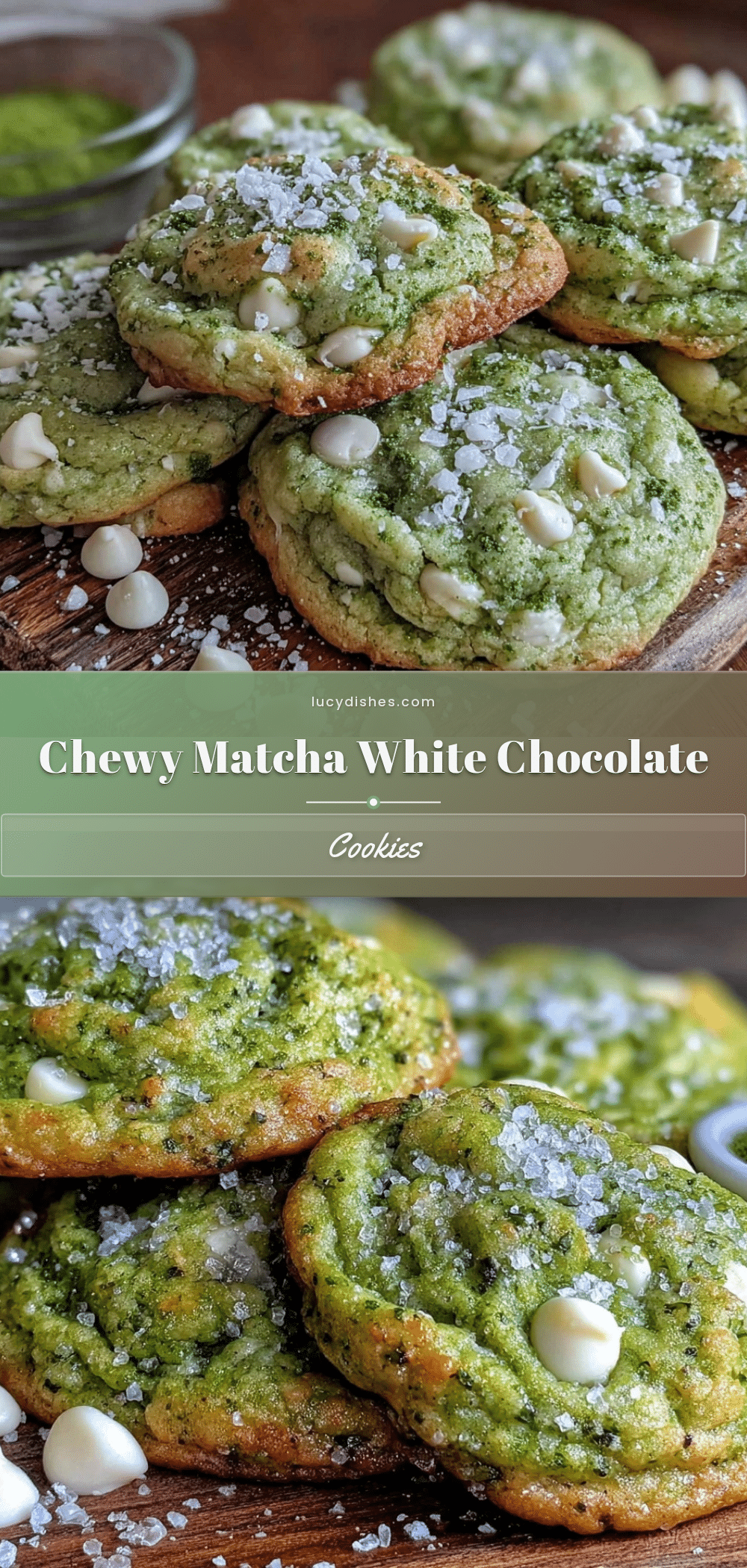 chewy matcha white chocolate chip cookies recipe