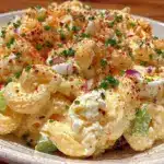 classic creamy elbow macaroni salad - featured image