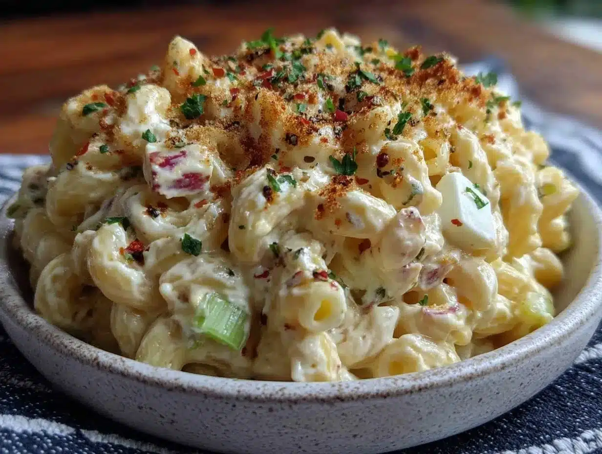 classic creamy elbow macaroni salad preparation steps