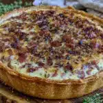 classic creamy french quiche lorraine recipe - featured image