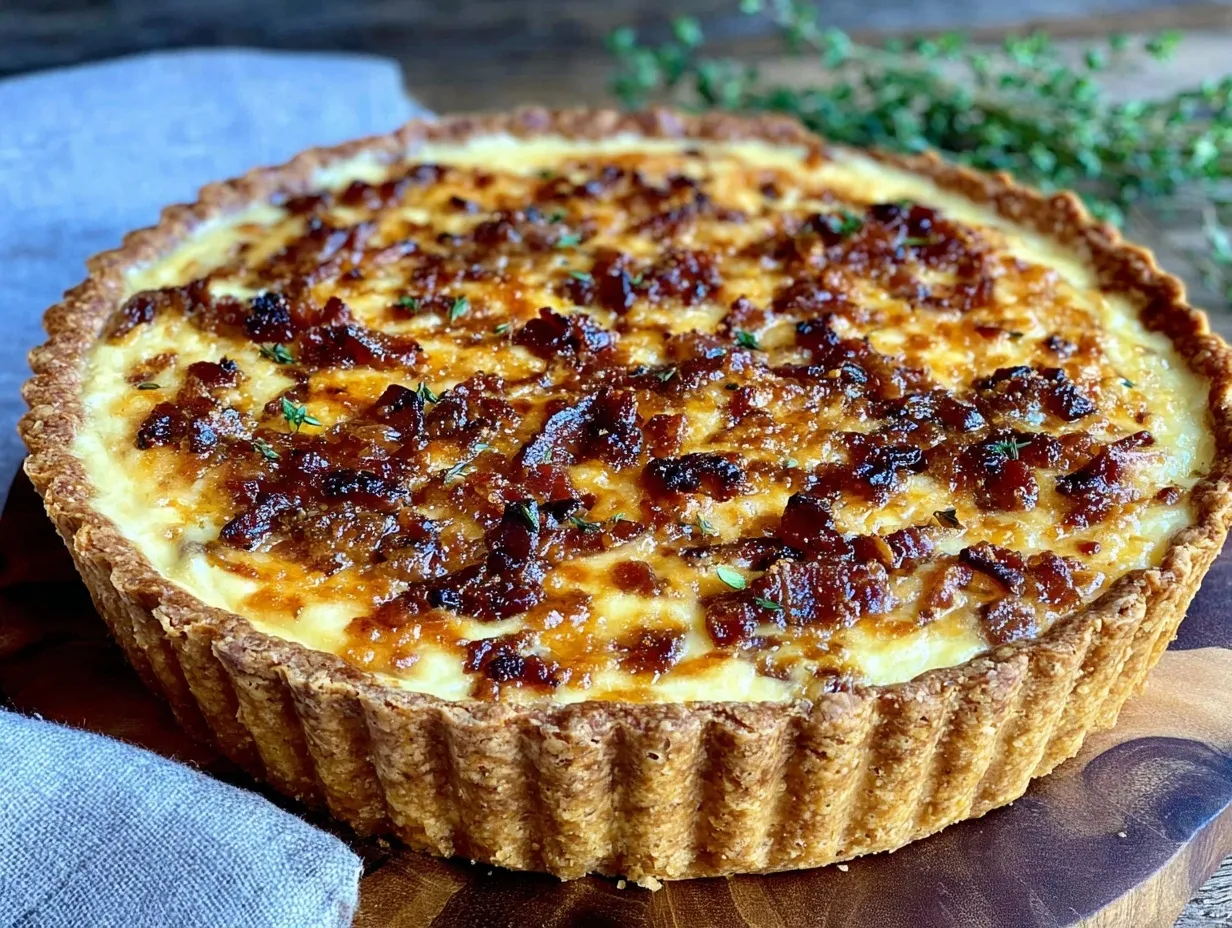 classic creamy french quiche lorraine recipe preparation steps