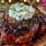 coffee rubbed ribeye - featured image