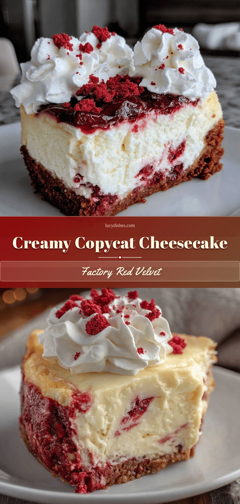 copycat cheesecake factory red velvet cheesecake recipe