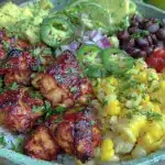copycat chipotle chicken burrito bowl - featured image