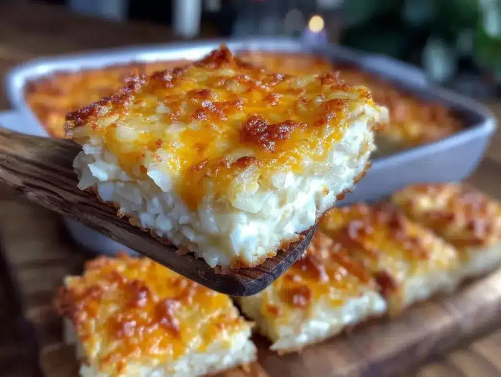 copycat cracker barrel hash brown casserole - featured image