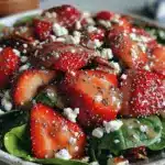 copycat panera strawberry poppyseed salad - featured image