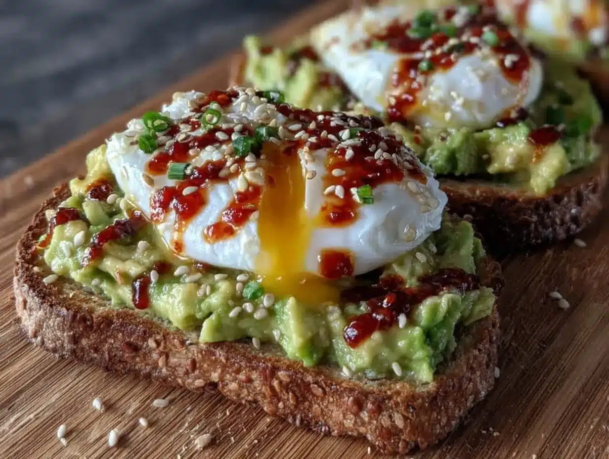 creamy avocado toast preparation steps