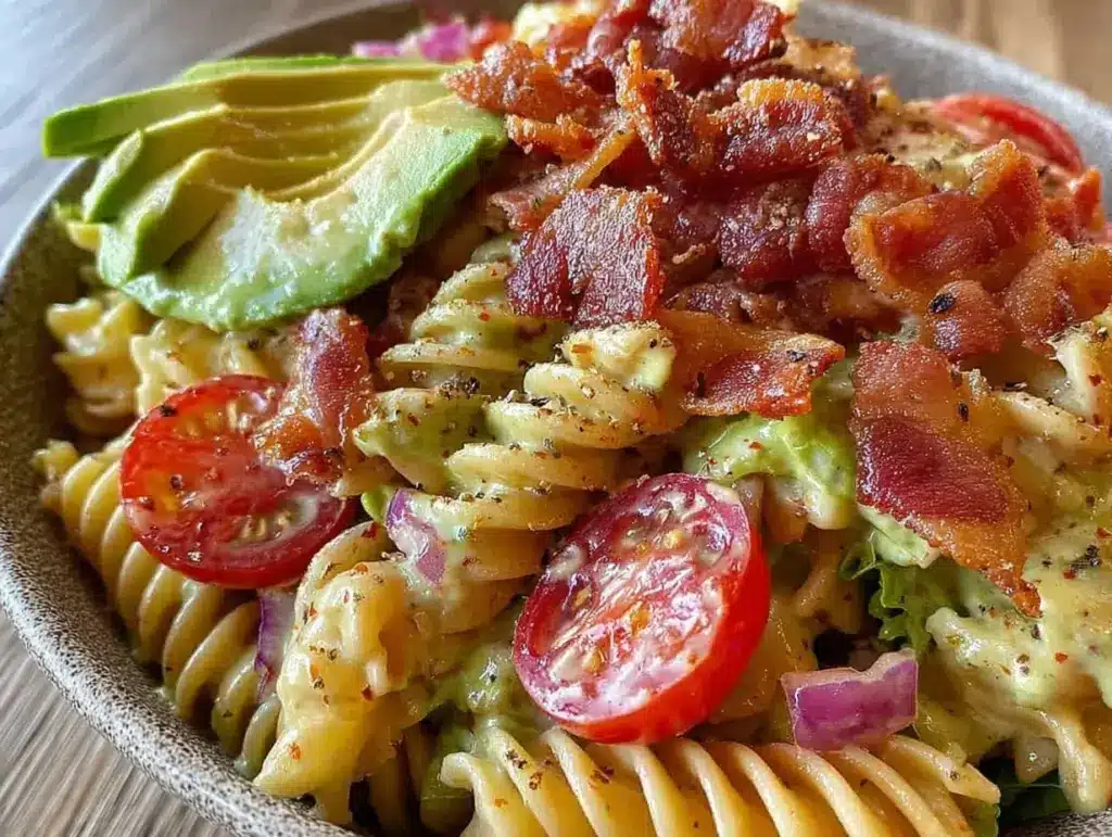 creamy BLT pasta salad - featured image