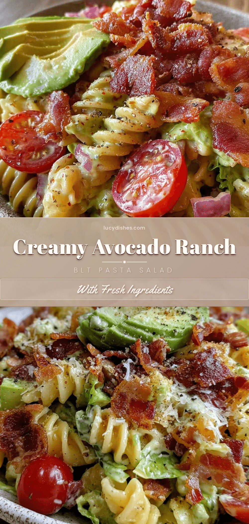 creamy BLT pasta salad recipe