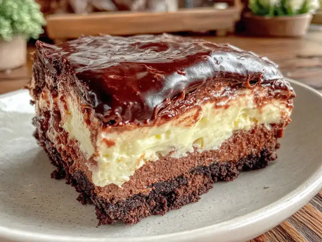 creamy copycat olive garden chocolate lasagna dessert - featured image