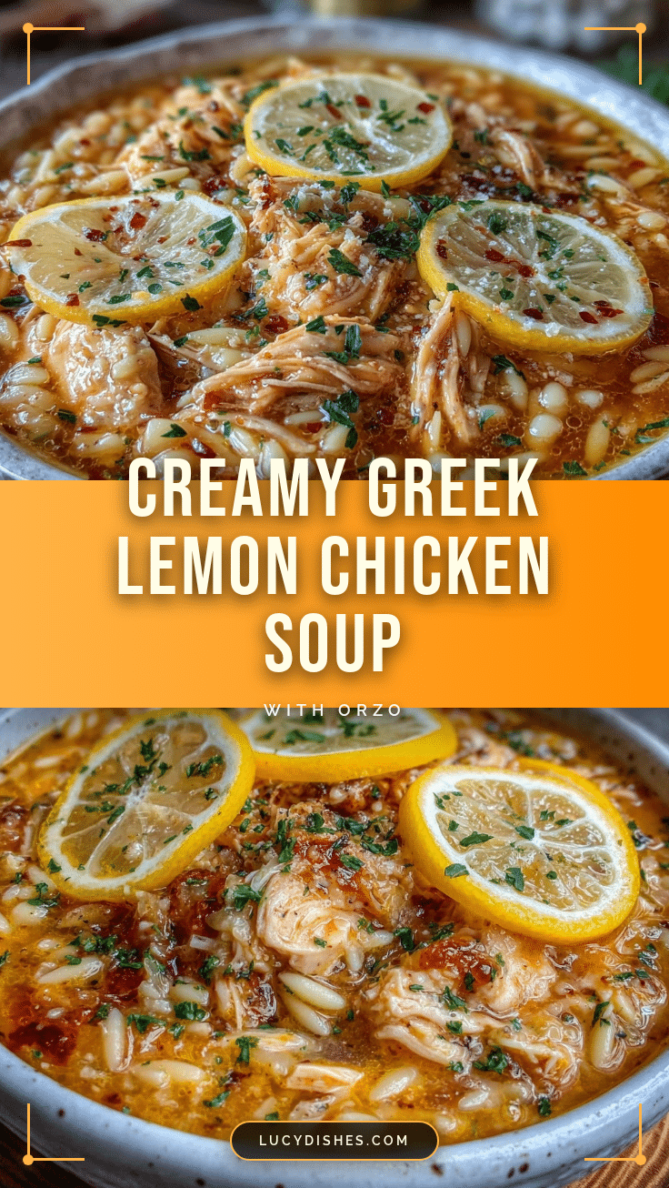creamy greek lemon chicken soup with orzo recipe