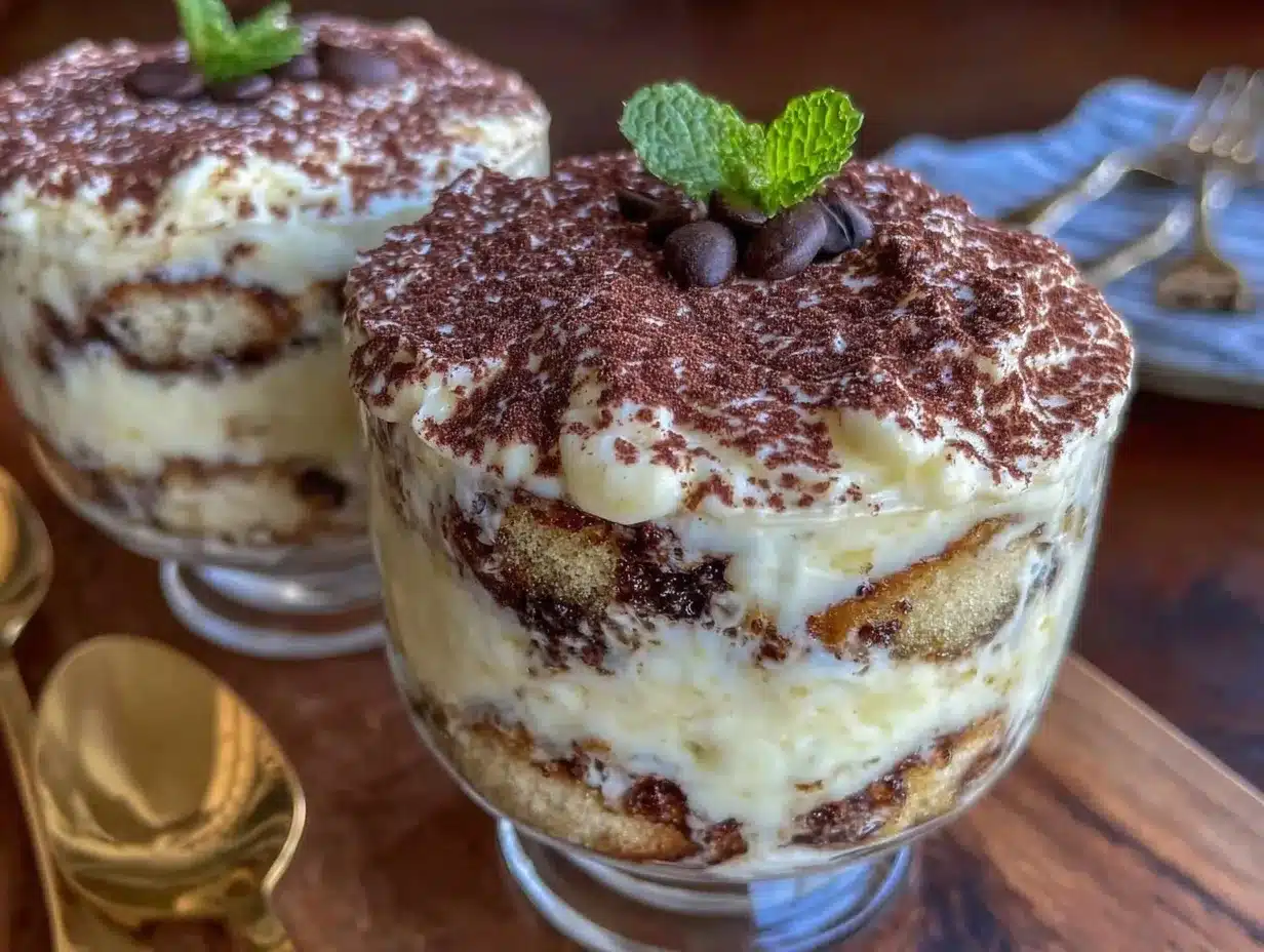 creamy italian tiramisu for two preparation steps