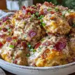 creamy keto crack chicken with bacon - featured image