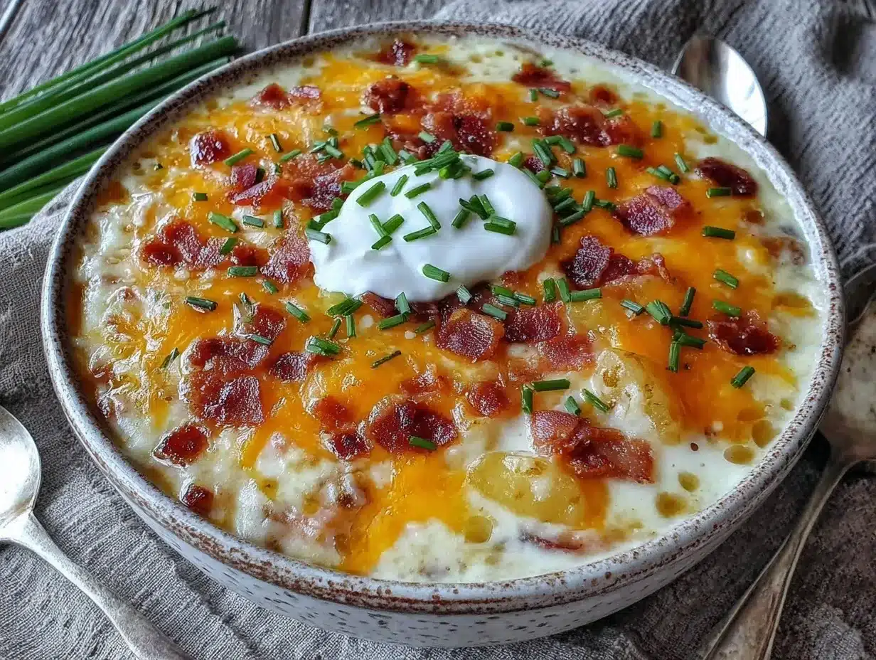 creamy loaded baked potato soup preparation steps