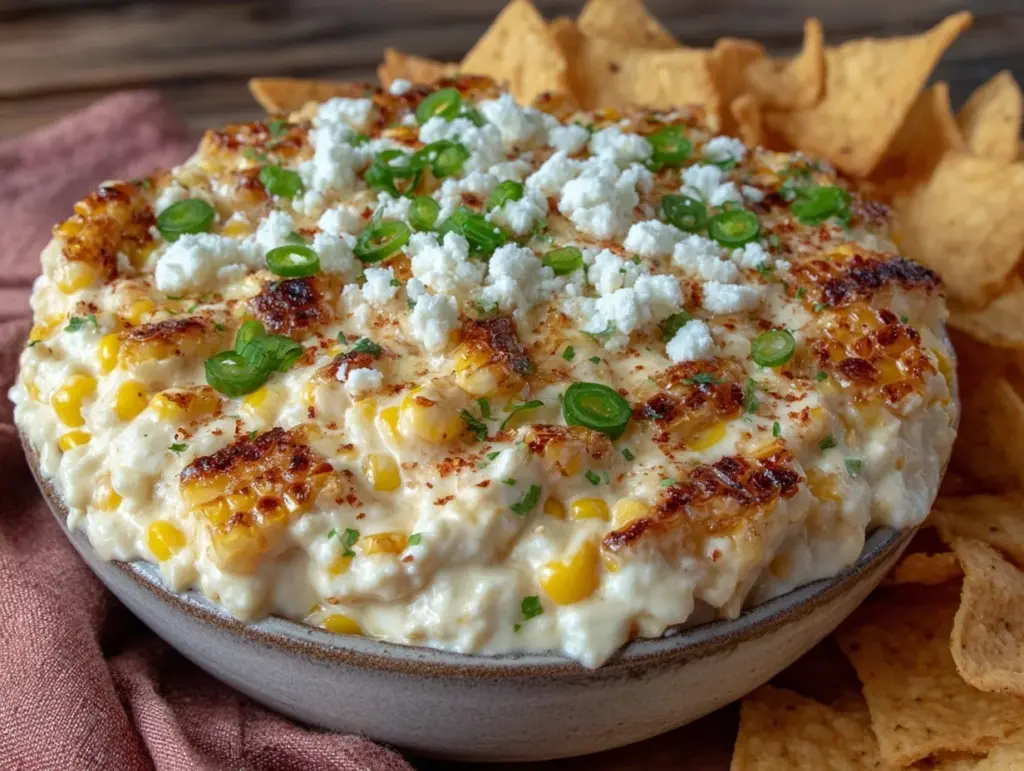 Creamy Loaded Mexican Street Corn Dip - featured image