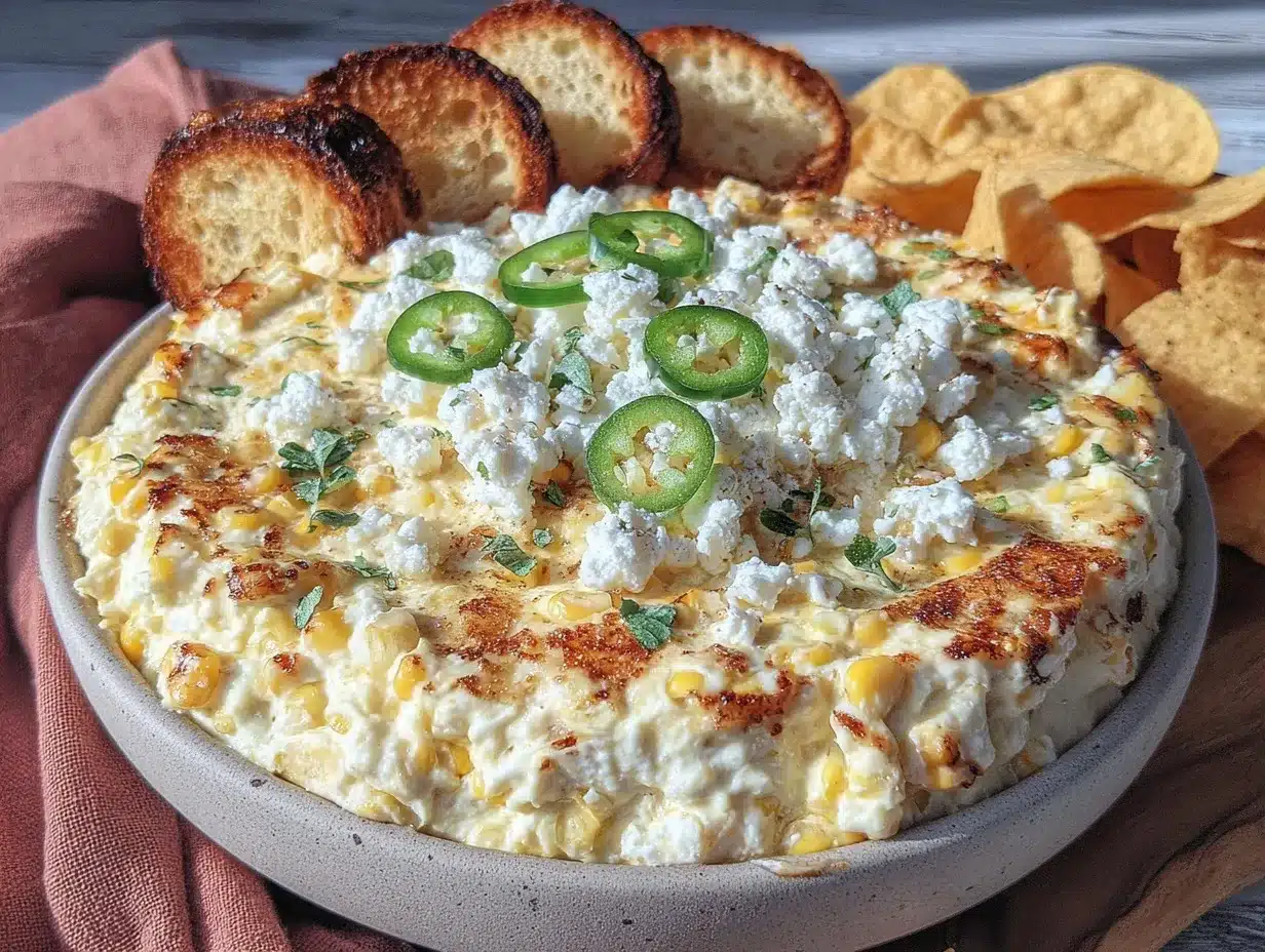 Creamy Loaded Mexican Street Corn Dip preparation steps
