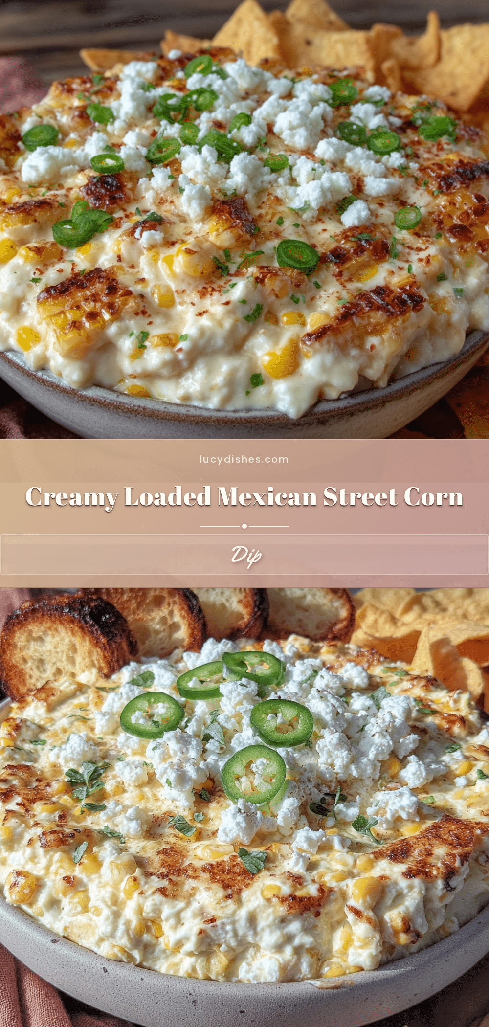 Creamy Loaded Mexican Street Corn Dip recipe