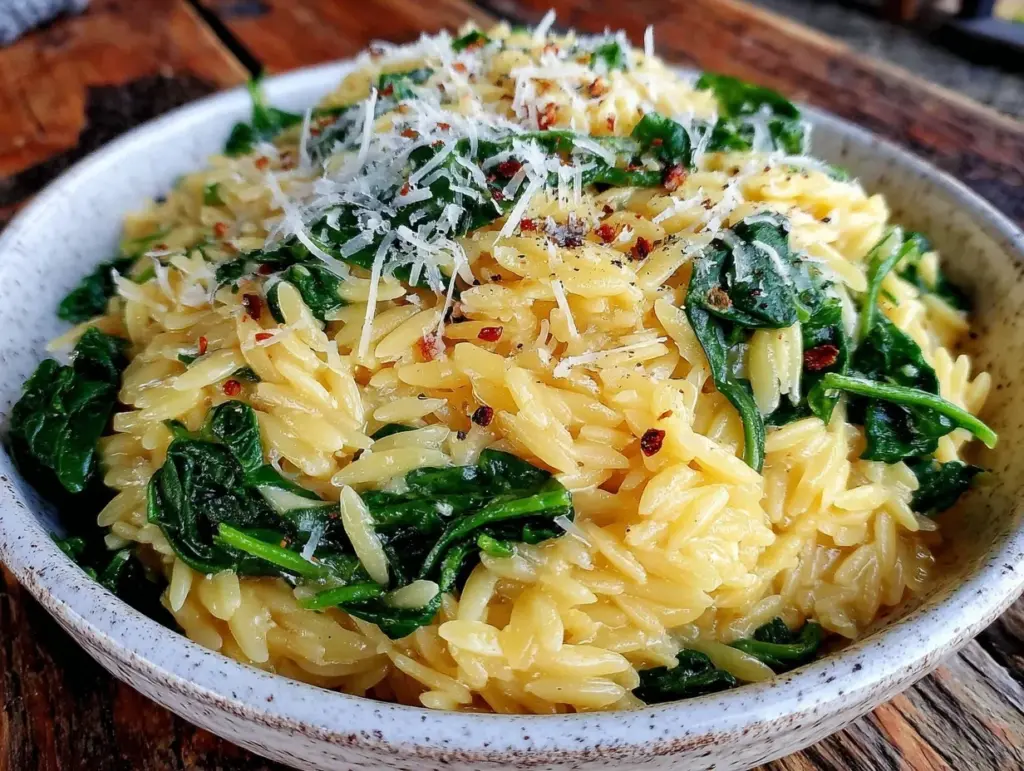 creamy one-pot lemon orzo - featured image