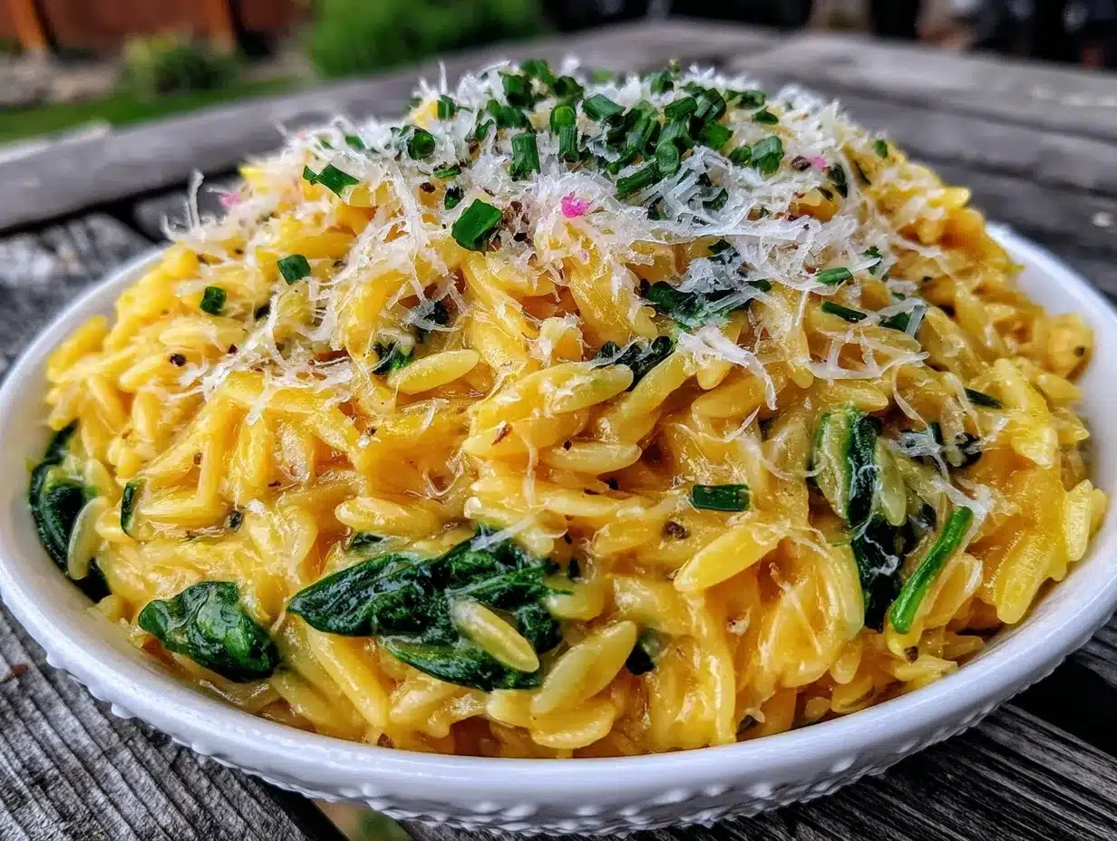 creamy one-pot lemon orzo preparation steps