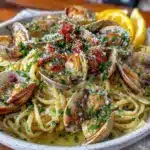 creamy one-pot white wine clam linguine - featured image