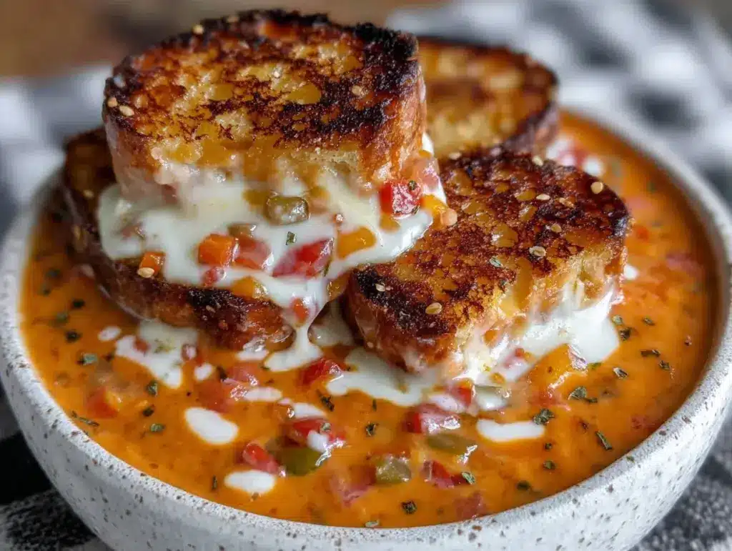 creamy roasted tomato soup - featured image