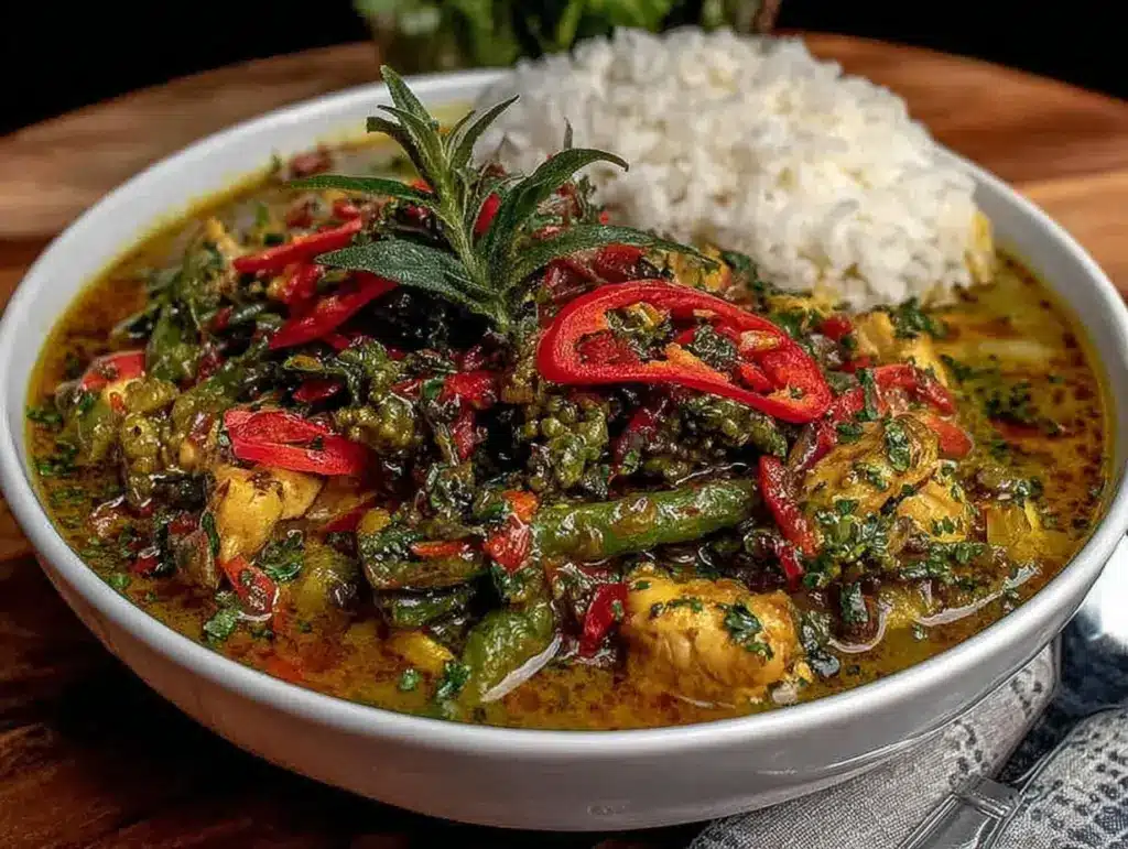 creamy thai green curry - featured image