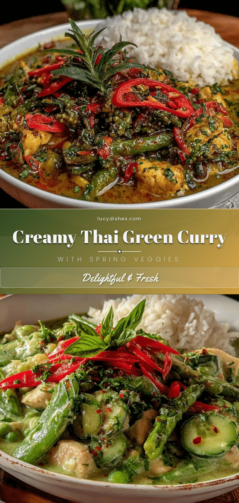 creamy thai green curry recipe