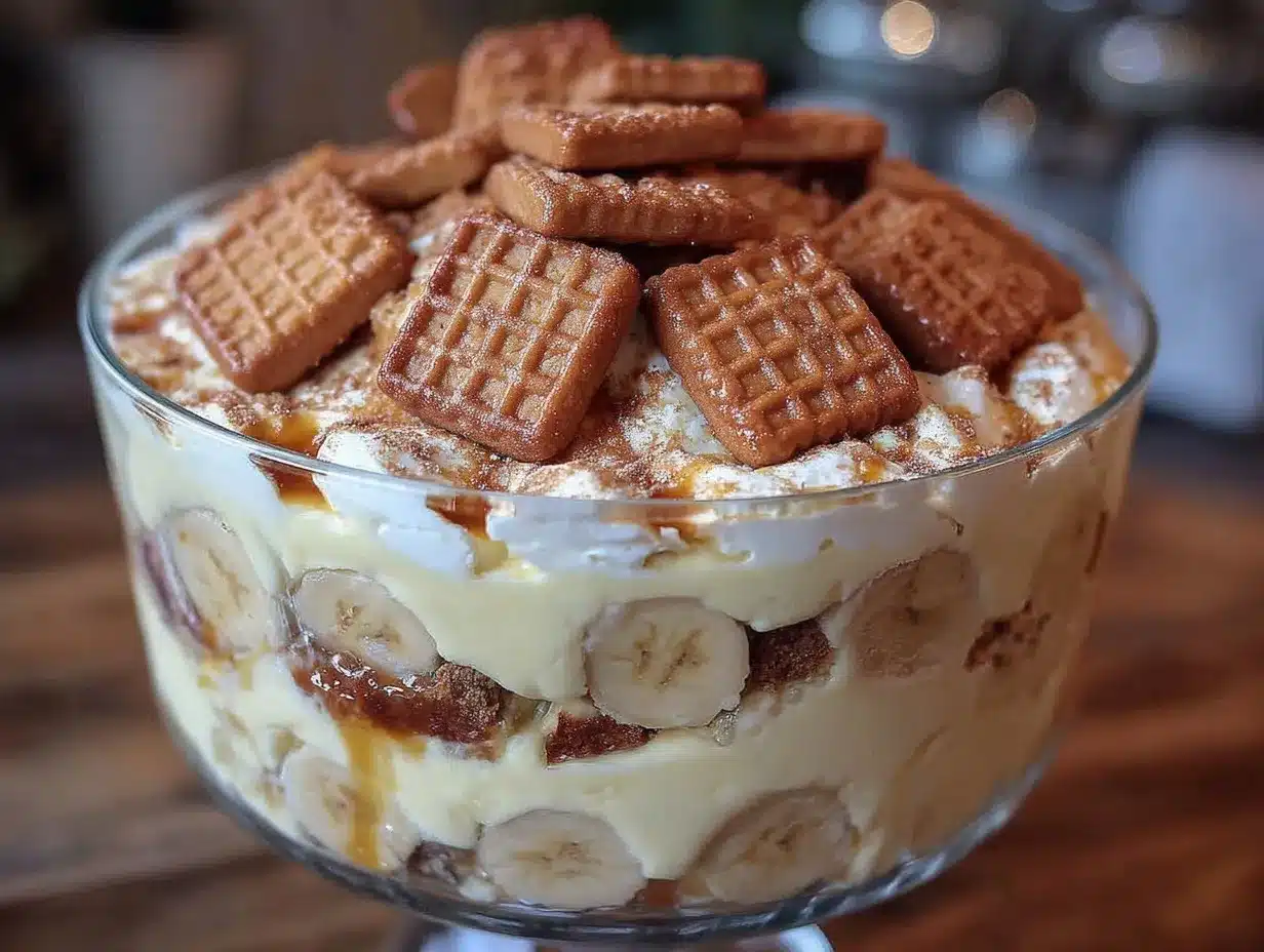 creamy trifle bowl banana pudding preparation steps