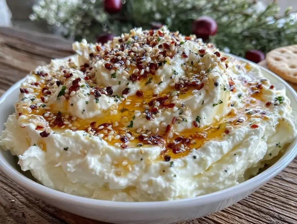 creamy whipped feta dip - featured image