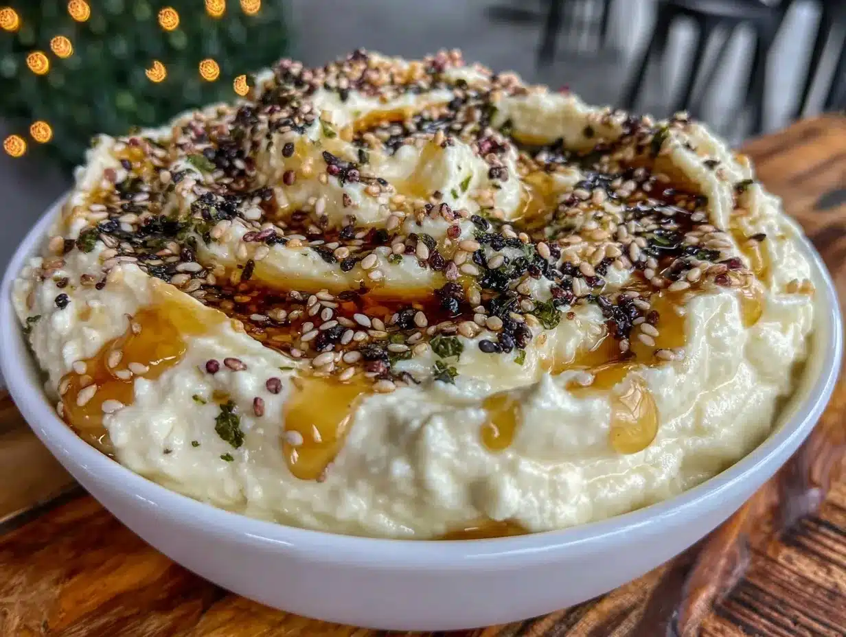 creamy whipped feta dip preparation steps