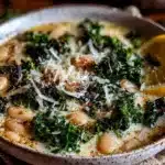 creamy white bean and kale soup - featured image