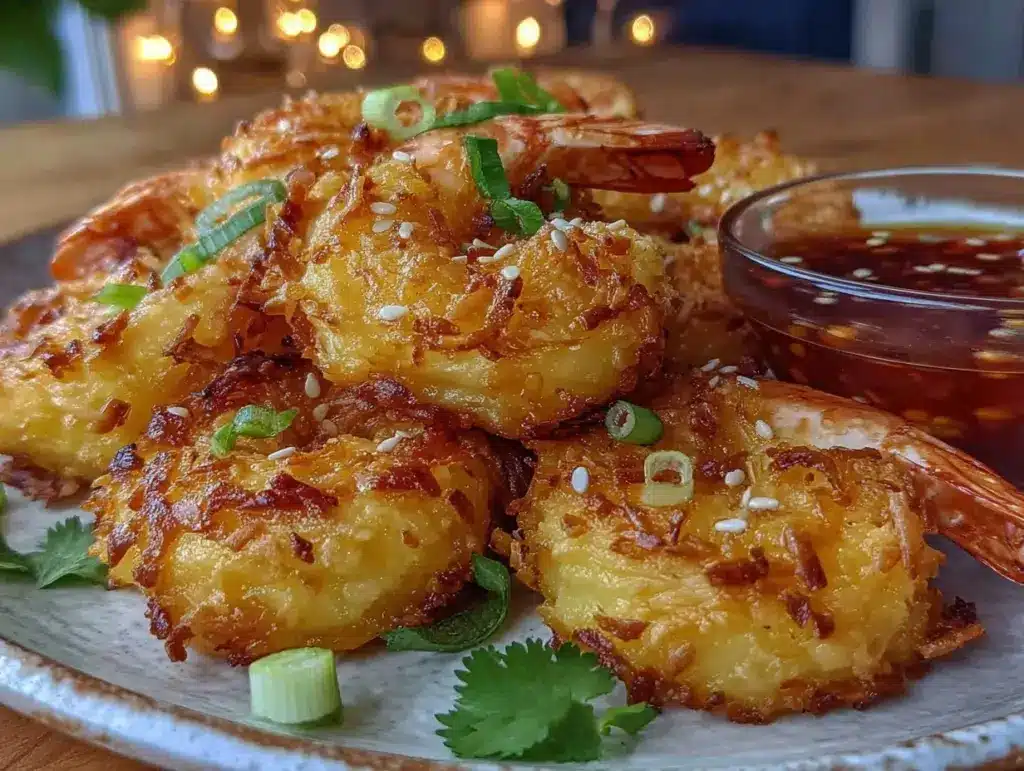crispy baked coconut shrimp - featured image