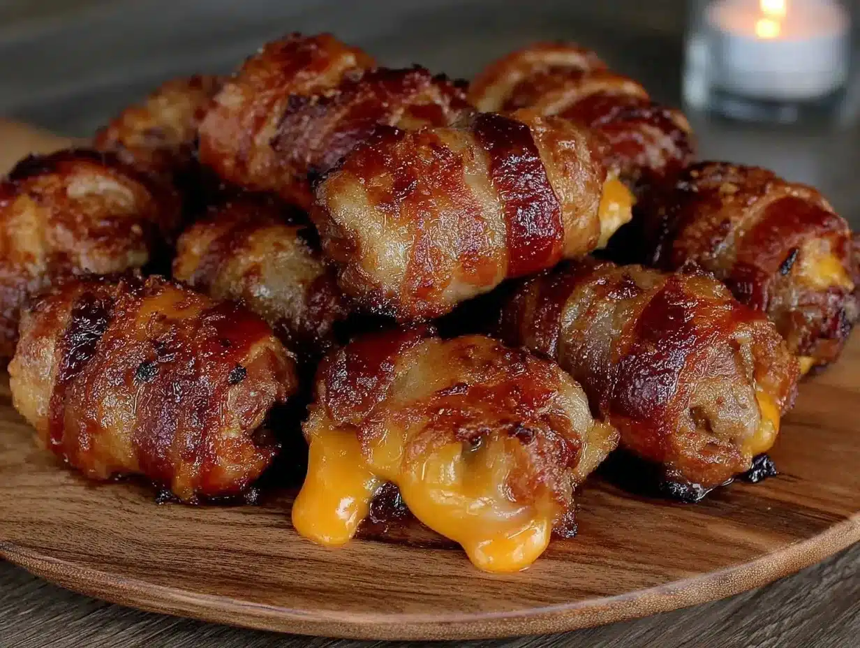 crispy cheesy bacon wrapped smokies preparation steps