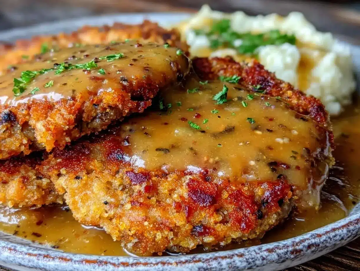 crispy chicken fried steak preparation steps