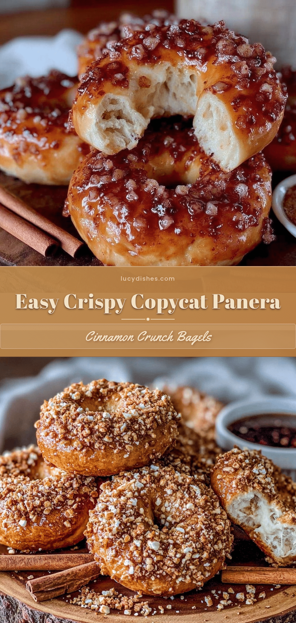crispy copycat panera cinnamon crunch bagels recipe