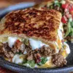 crispy copycat taco bell crunchwrap supreme recipe - featured image