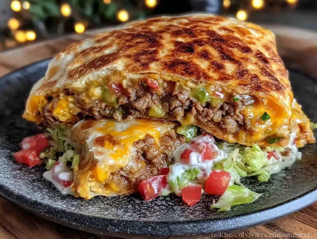 crispy copycat taco bell crunchwrap supreme recipe preparation steps