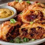 crispy corned beef egg rolls - featured image