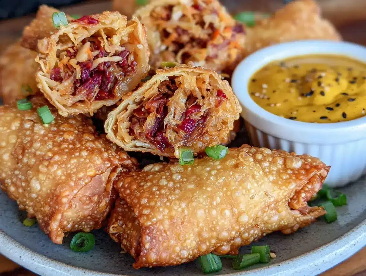 crispy corned beef egg rolls preparation steps