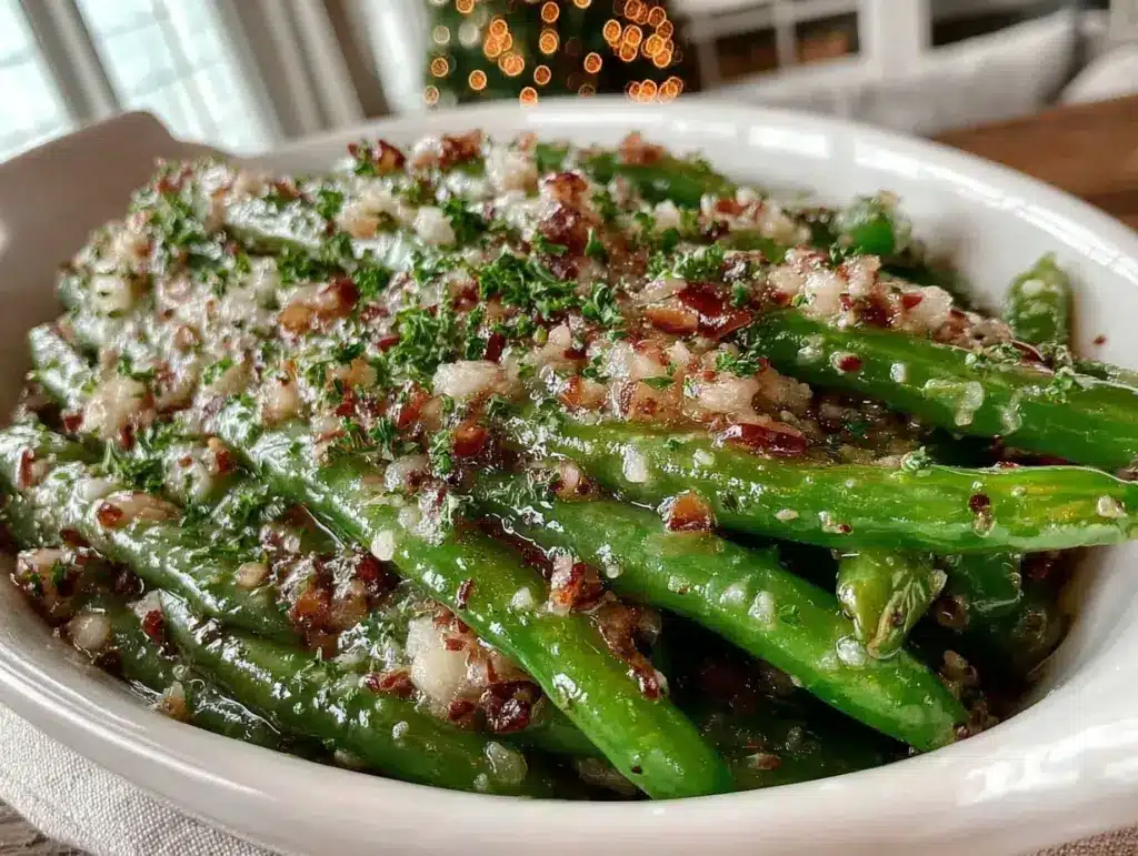 Crispy French Green Beans Almondine - featured image