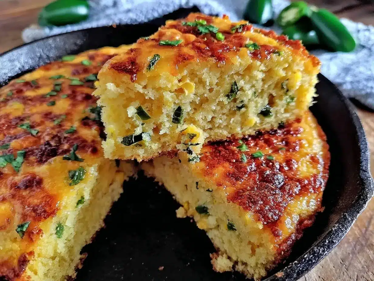 crispy grilled jalapeño cheddar cornbread preparation steps