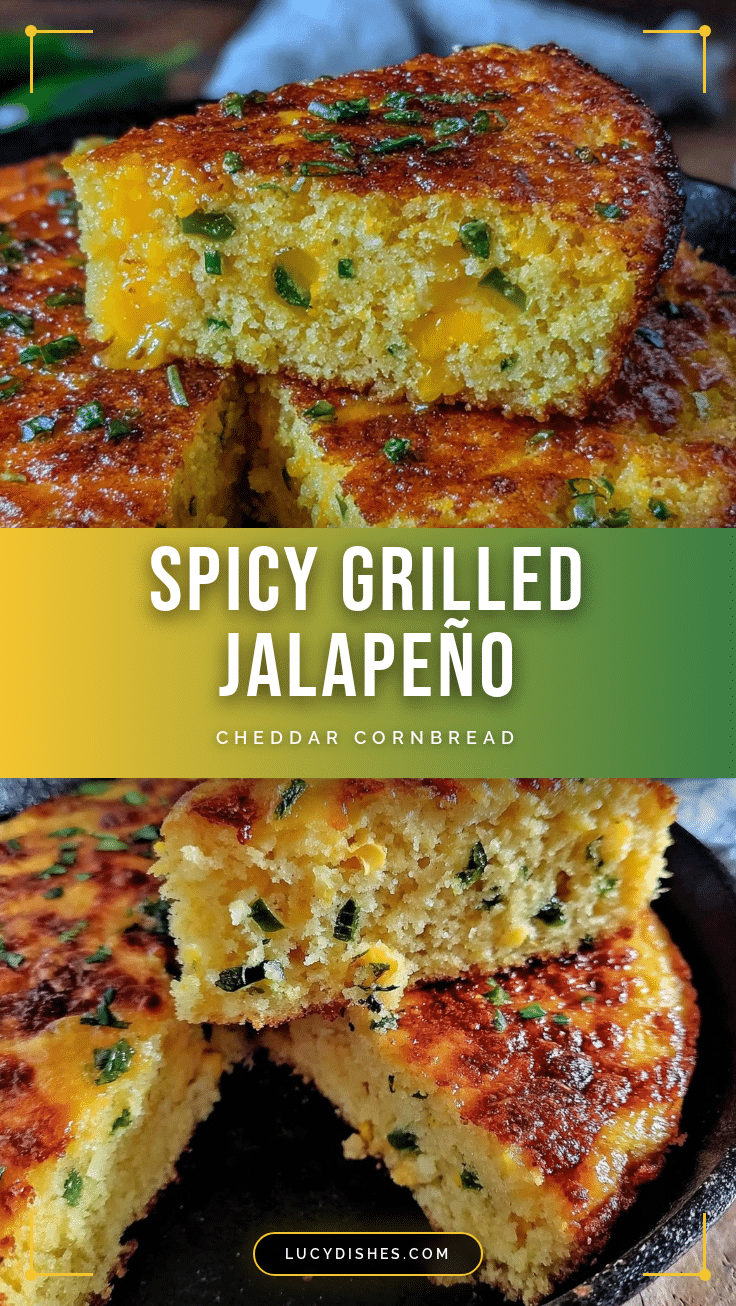 crispy grilled jalapeño cheddar cornbread recipe