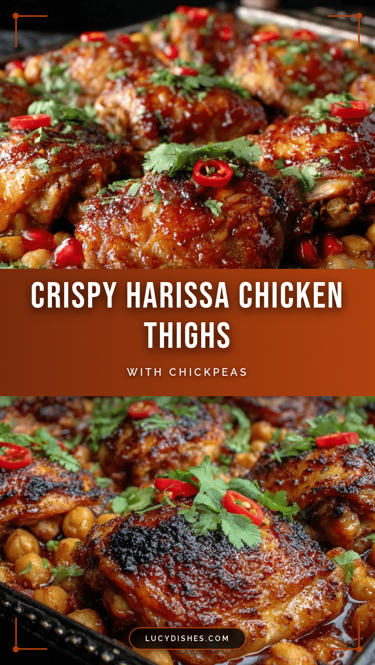 crispy harissa chicken thighs recipe