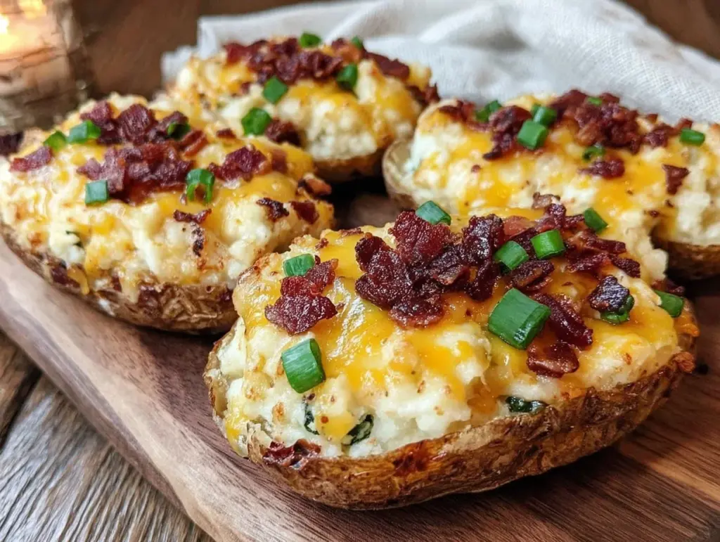 crispy loaded colcannon potato skins - featured image