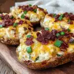 crispy loaded colcannon potato skins - featured image